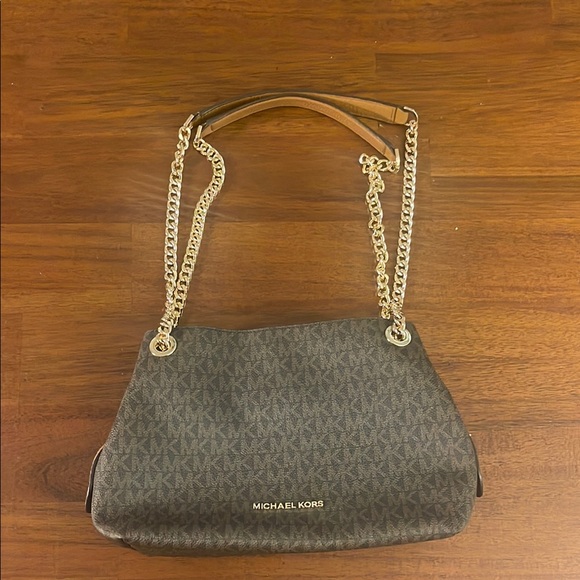 MICHAEL KORS Jet Set Medium Logo Chain Shoulder Bag - Picture 1 of 11